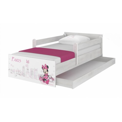 BabyBoo Detská postel Disney - MAX Minnie Paris  160 x 80 cm + šuplík - 160x80