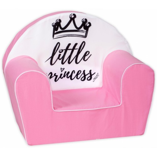 Baby Nellys Detské kresielko, pohovka LUX Little Princess, rúžové