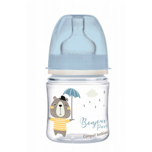 Antikoliková fľaštička Canpol Babies Easy Štart - Bonjour, 120 ml