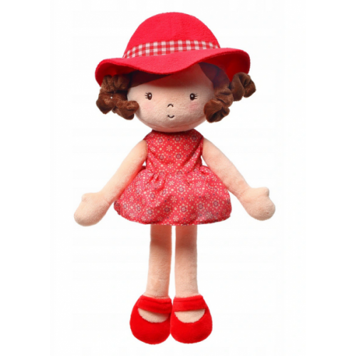 Handrová bábika BabyOno Poppy Doll, červená