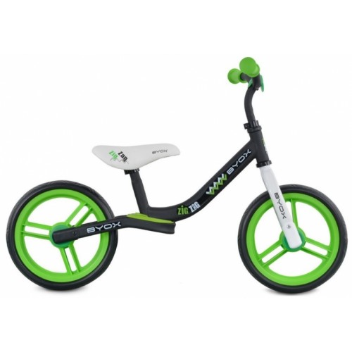 Byox Detský balančný bicykel Zig-Zag, zelené