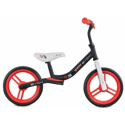 Byox Detský balančný bicykel Zig-Zag, červené