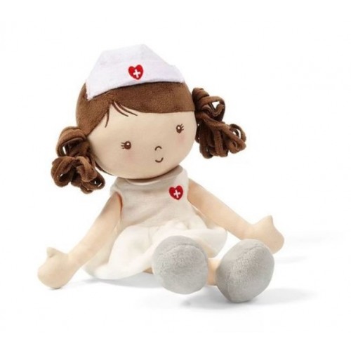 BabyOno Látková bábika zdravotná sestra GRACE, biela