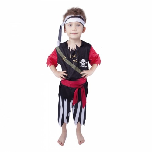 Detský kostým pirát so šatkou (M)