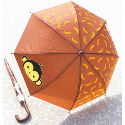 A-gross Detský holový dáždnik Opička - hnedý