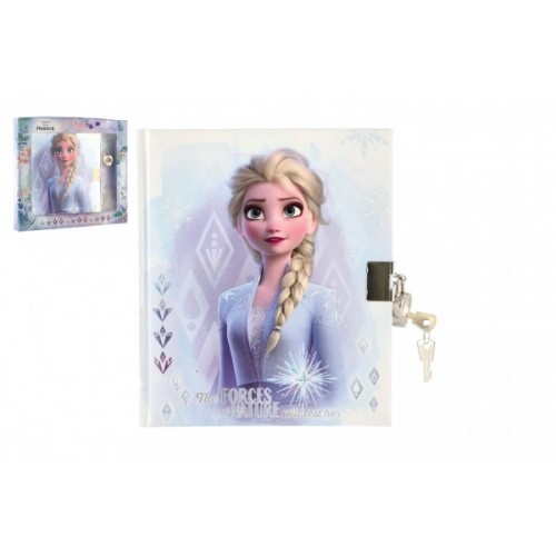 Zápisník so zámkom Frozen II/Ľadové kráľovstvo II v krabičke 22x19x2cm