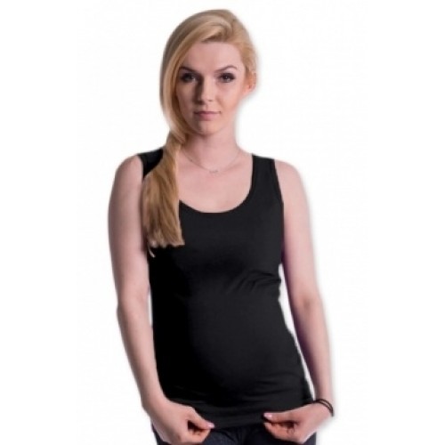 Be MaaMaa Tehotenské, dojčiace tielko s odnímateľnými ramienkami - čierne, vel´. L/XL - L/XL