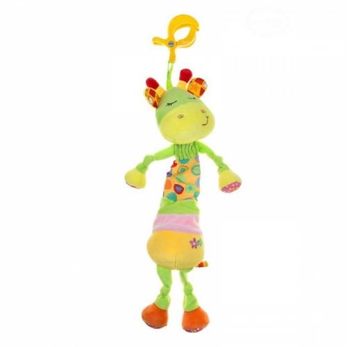 Akuku Plyšová hračka s melódiu a klipom - žirafka