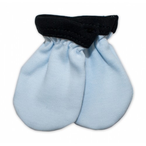 Baby Nellys  Dojčenske rukavičky - Little prince - modré,  - 56-62 (0-3m)